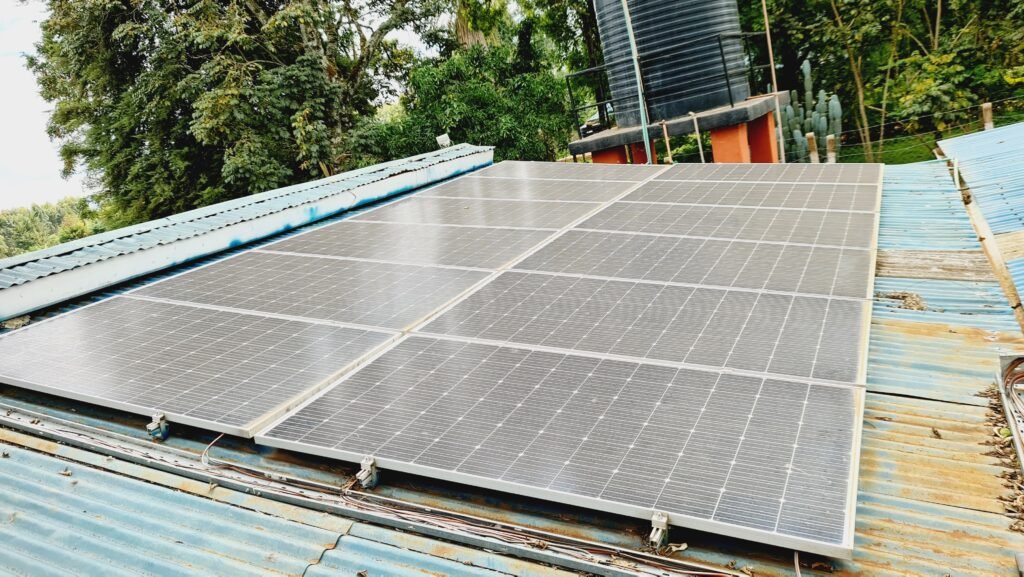 Part of existing 420W solar panels