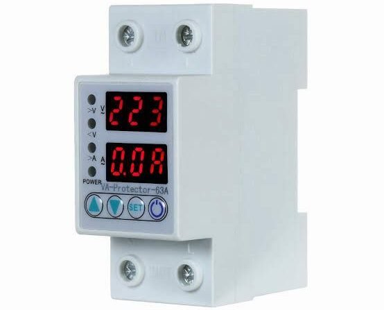 Automatic voltage switch installed on a solar power system in Kenya